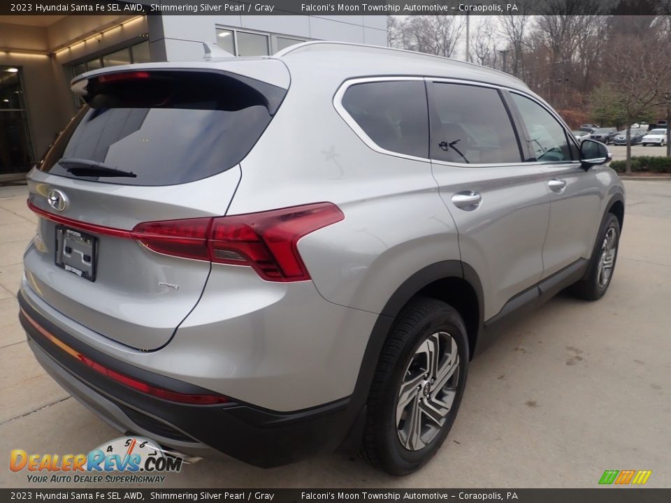 2023 Hyundai Santa Fe SEL AWD Shimmering Silver Pearl / Gray Photo #2