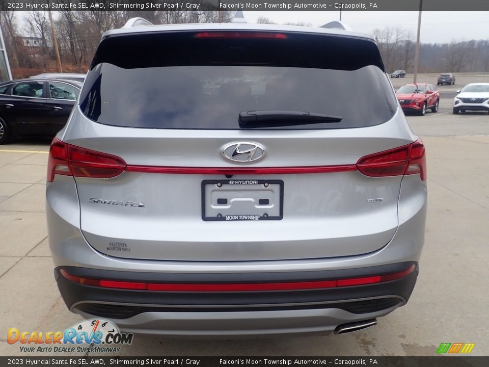 2023 Hyundai Santa Fe SEL AWD Shimmering Silver Pearl / Gray Photo #3