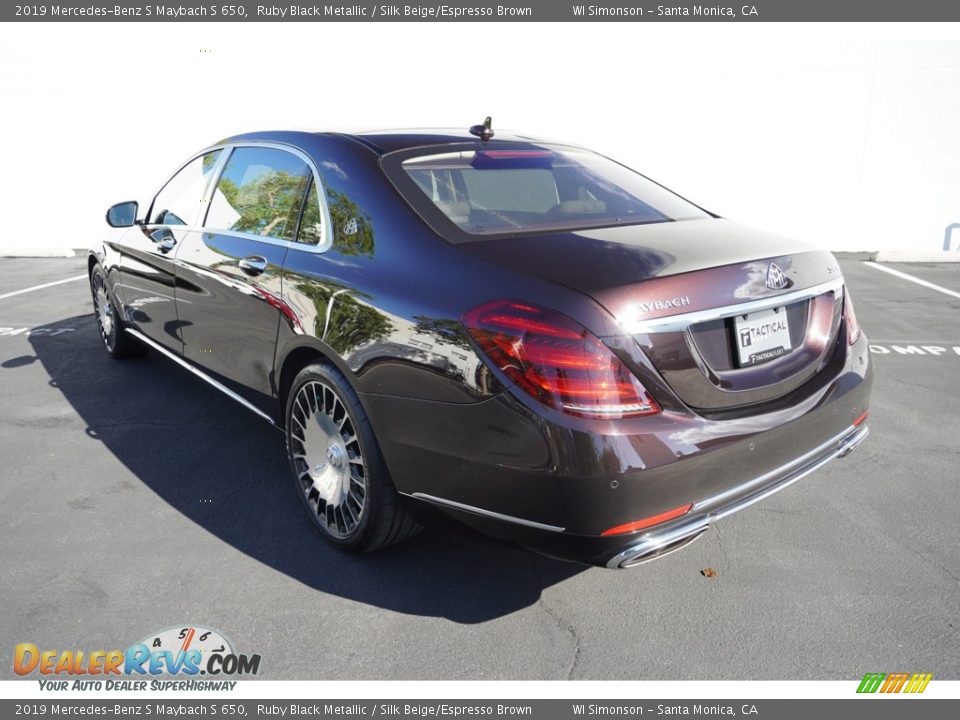 2019 Mercedes-Benz S Maybach S 650 Ruby Black Metallic / Silk Beige/Espresso Brown Photo #12