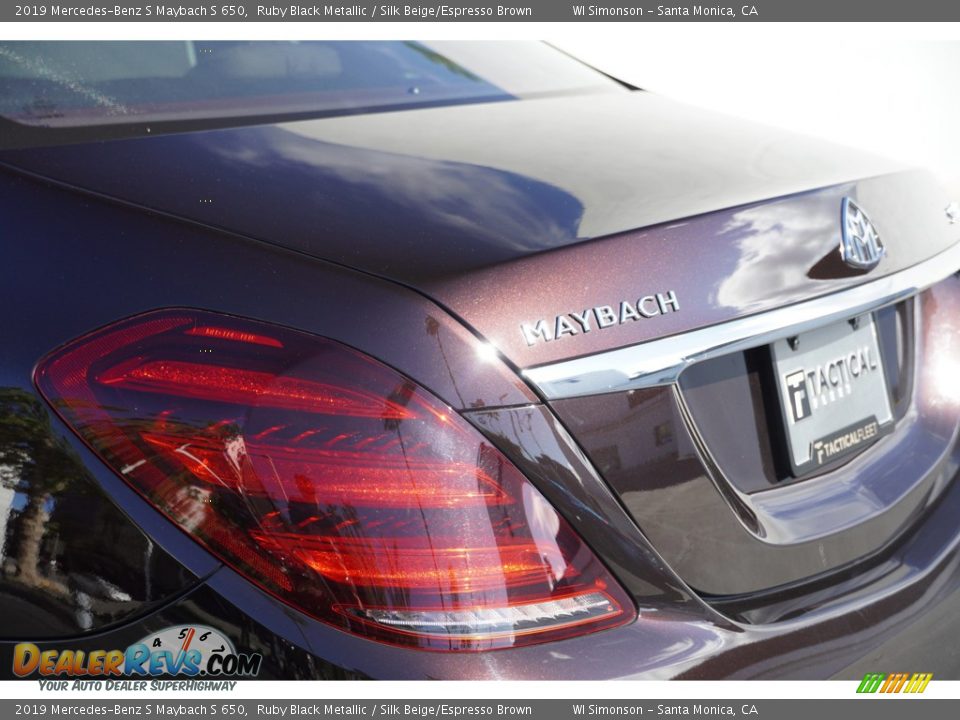 2019 Mercedes-Benz S Maybach S 650 Ruby Black Metallic / Silk Beige/Espresso Brown Photo #13