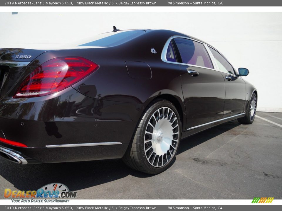 2019 Mercedes-Benz S Maybach S 650 Ruby Black Metallic / Silk Beige/Espresso Brown Photo #18