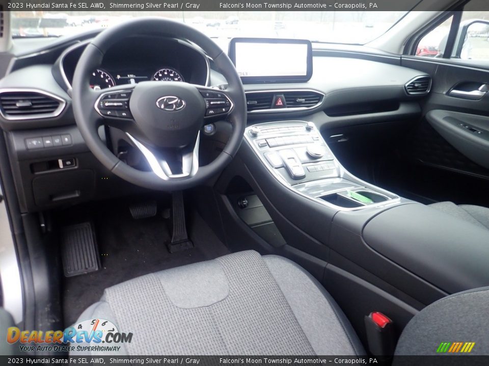 Gray Interior - 2023 Hyundai Santa Fe SEL AWD Photo #13