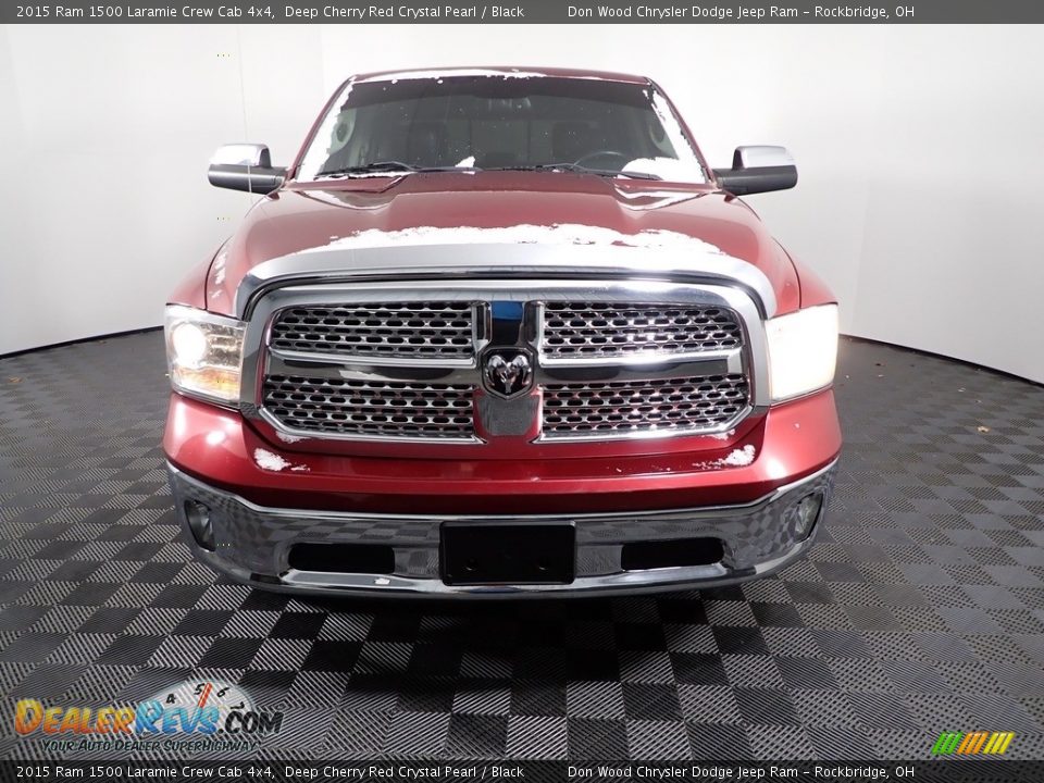 2015 Ram 1500 Laramie Crew Cab 4x4 Deep Cherry Red Crystal Pearl / Black Photo #6