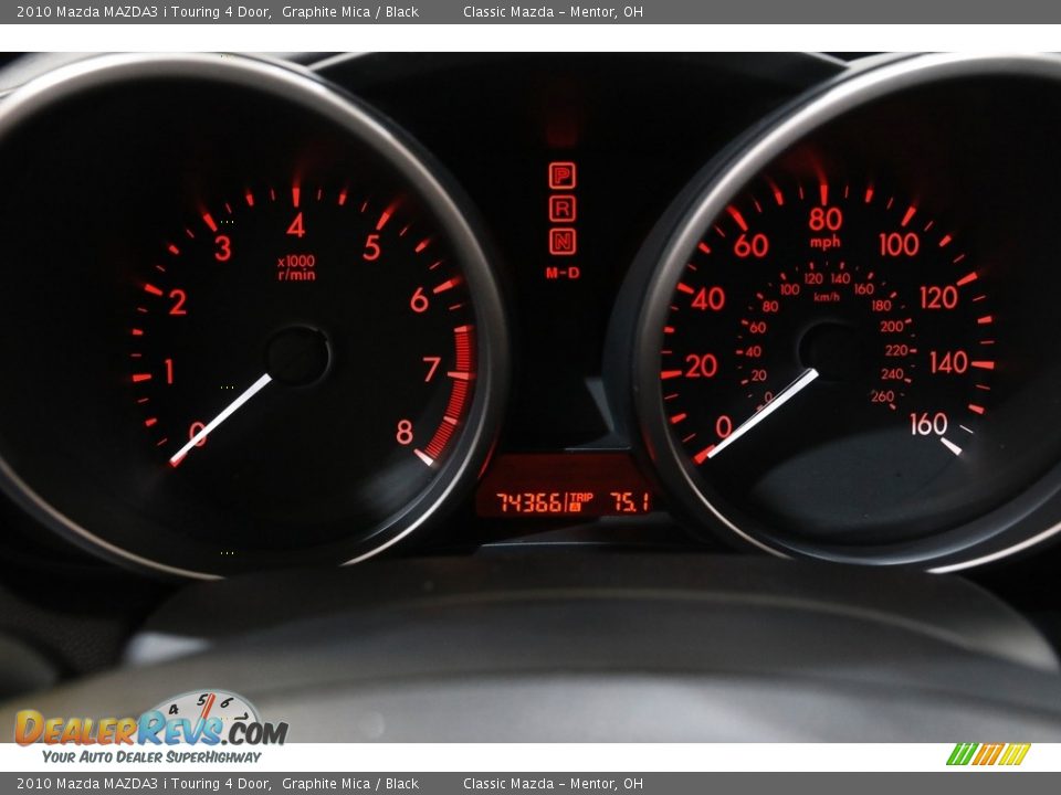 2010 Mazda MAZDA3 i Touring 4 Door Graphite Mica / Black Photo #8