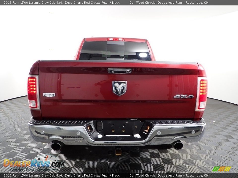 2015 Ram 1500 Laramie Crew Cab 4x4 Deep Cherry Red Crystal Pearl / Black Photo #9