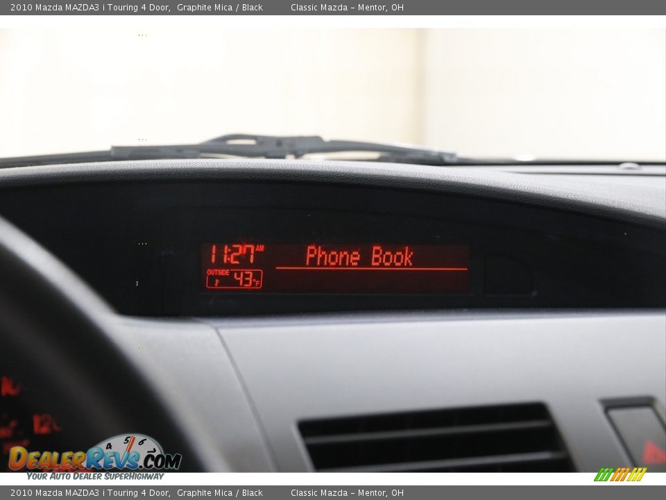 2010 Mazda MAZDA3 i Touring 4 Door Graphite Mica / Black Photo #12