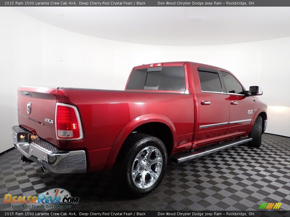 2015 Ram 1500 Laramie Crew Cab 4x4 Deep Cherry Red Crystal Pearl / Black Photo #11