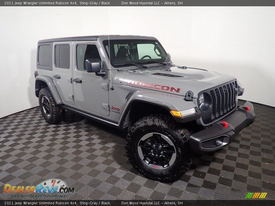 2021 Jeep Wrangler Unlimited Rubicon 4x4 Sting-Gray / Black Photo #5