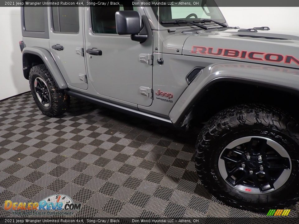 2021 Jeep Wrangler Unlimited Rubicon 4x4 Sting-Gray / Black Photo #6