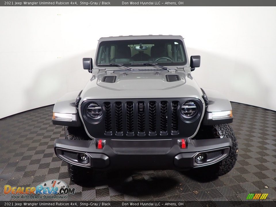 2021 Jeep Wrangler Unlimited Rubicon 4x4 Sting-Gray / Black Photo #7
