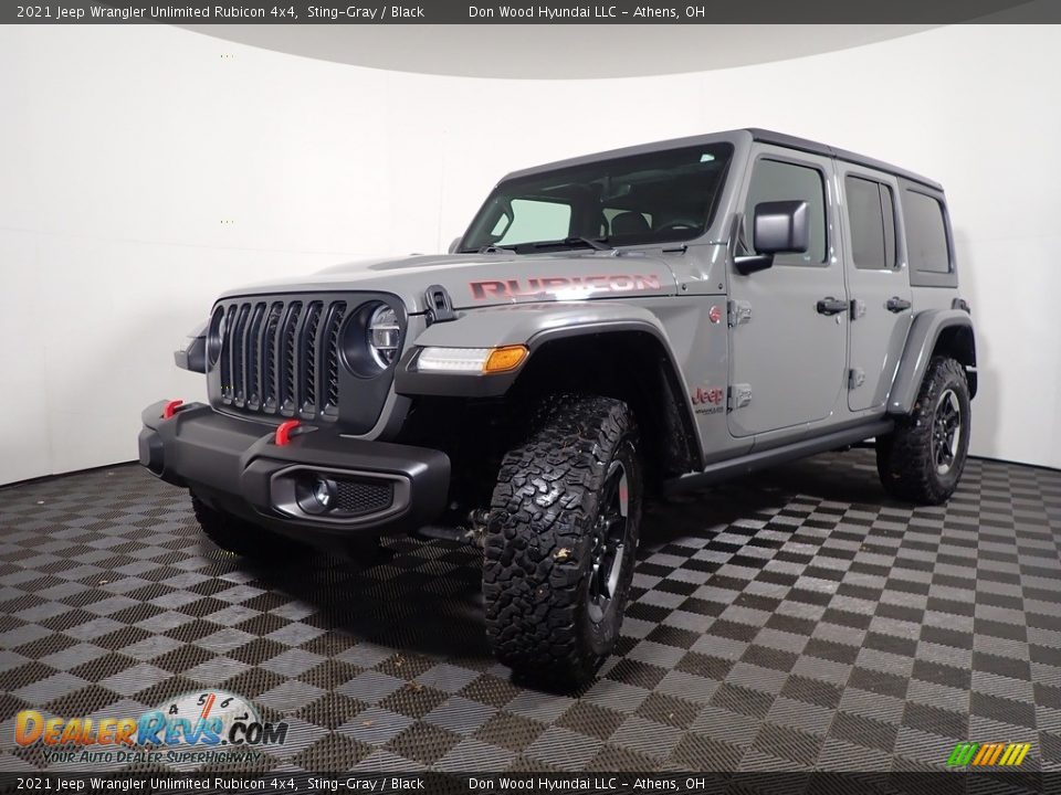 2021 Jeep Wrangler Unlimited Rubicon 4x4 Sting-Gray / Black Photo #10