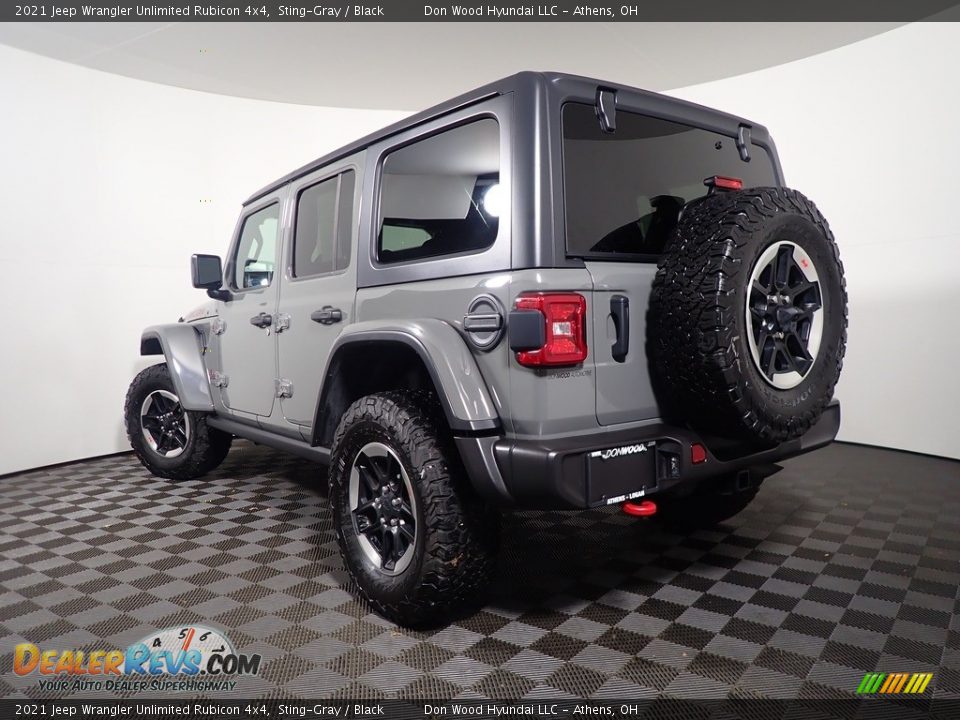 2021 Jeep Wrangler Unlimited Rubicon 4x4 Sting-Gray / Black Photo #13