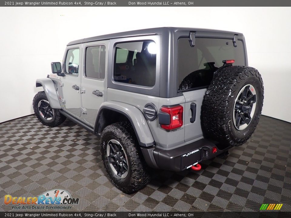 2021 Jeep Wrangler Unlimited Rubicon 4x4 Sting-Gray / Black Photo #14