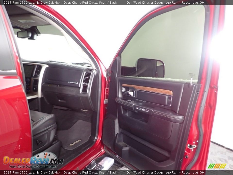 2015 Ram 1500 Laramie Crew Cab 4x4 Deep Cherry Red Crystal Pearl / Black Photo #27