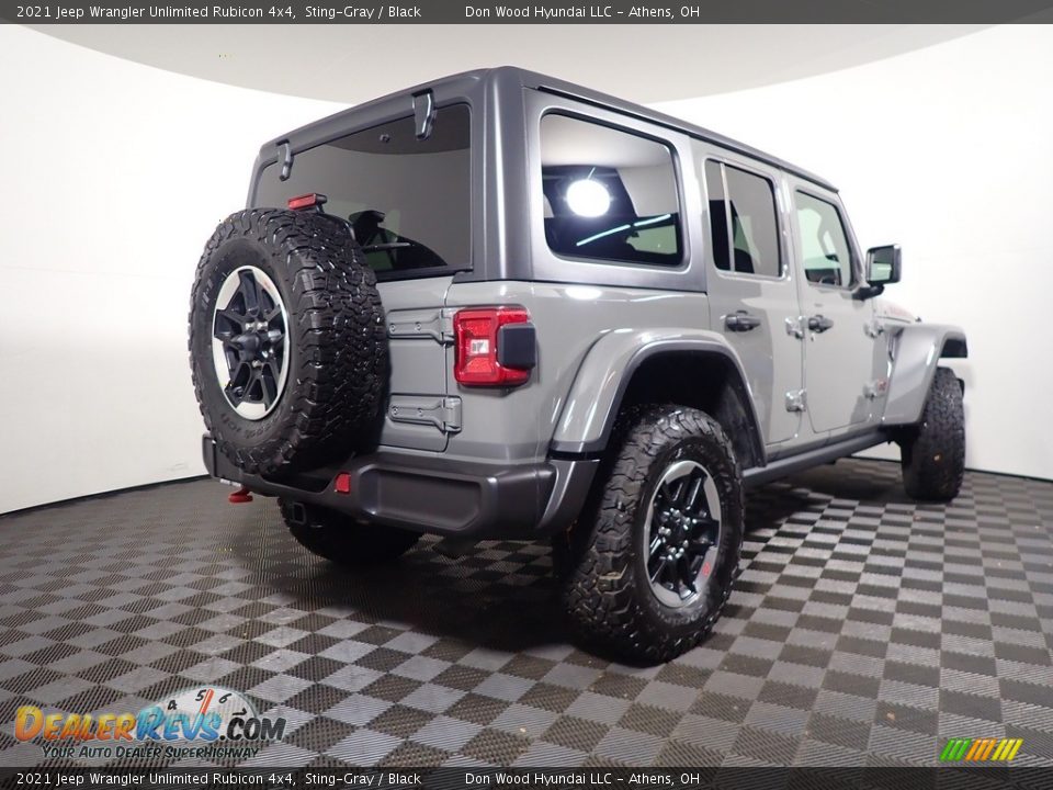 2021 Jeep Wrangler Unlimited Rubicon 4x4 Sting-Gray / Black Photo #18