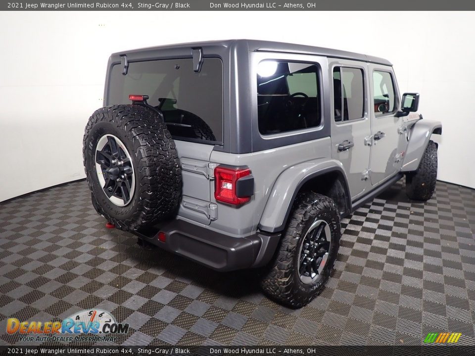 2021 Jeep Wrangler Unlimited Rubicon 4x4 Sting-Gray / Black Photo #19