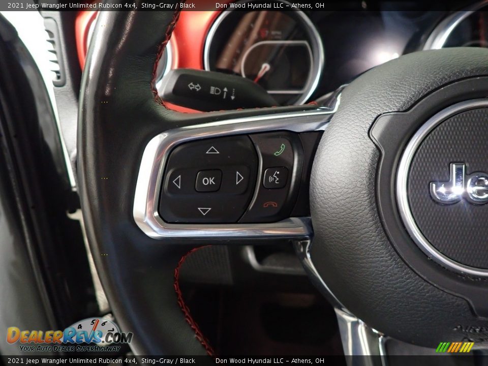 2021 Jeep Wrangler Unlimited Rubicon 4x4 Sting-Gray / Black Photo #28