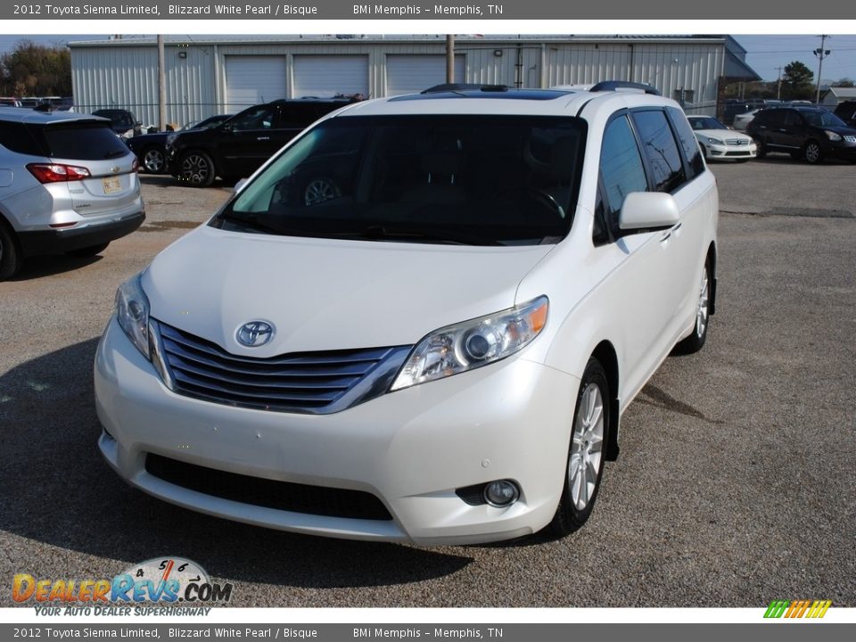 2012 Toyota Sienna Limited Blizzard White Pearl / Bisque Photo #1