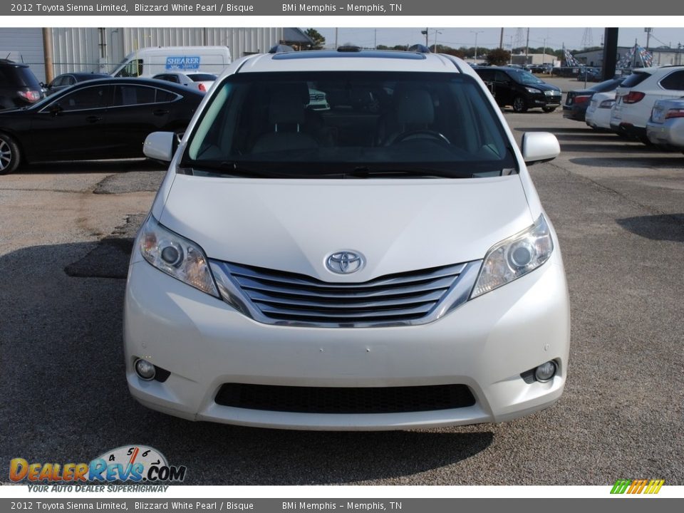 2012 Toyota Sienna Limited Blizzard White Pearl / Bisque Photo #8