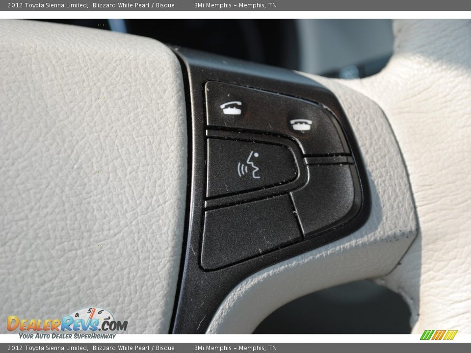 2012 Toyota Sienna Limited Blizzard White Pearl / Bisque Photo #14