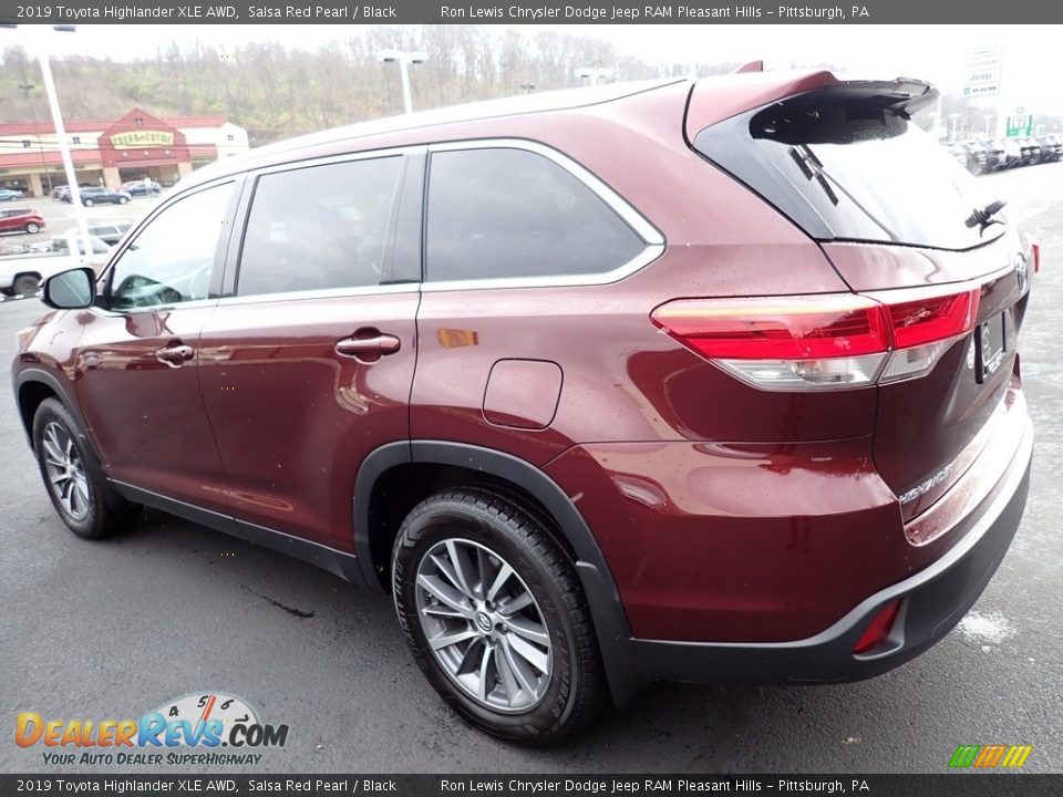 2019 Toyota Highlander XLE AWD Salsa Red Pearl / Black Photo #3