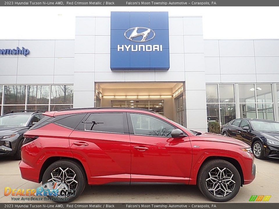 Red Crimson Metallic 2023 Hyundai Tucson N-Line AWD Photo #1