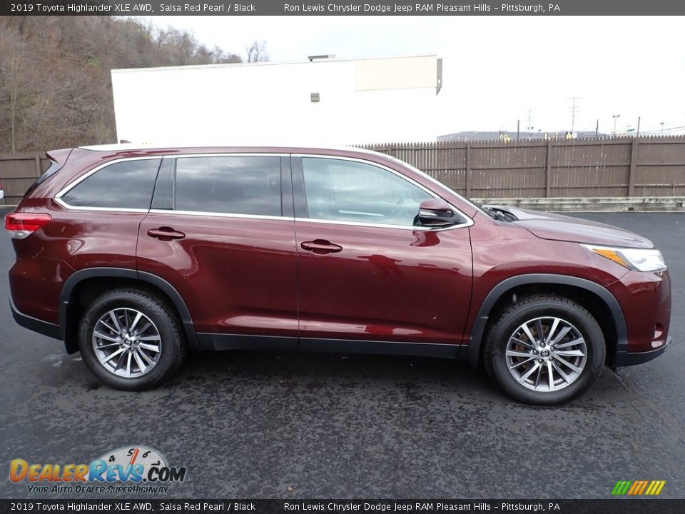 2019 Toyota Highlander XLE AWD Salsa Red Pearl / Black Photo #7