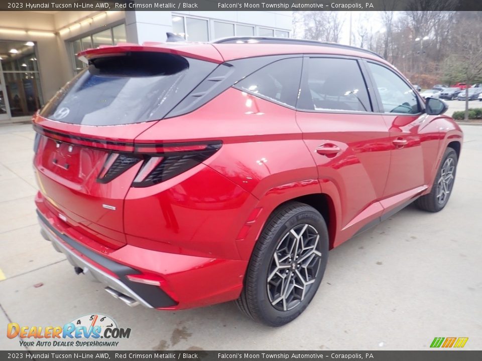 2023 Hyundai Tucson N-Line AWD Red Crimson Metallic / Black Photo #2