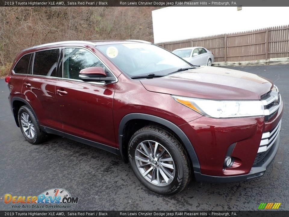 2019 Toyota Highlander XLE AWD Salsa Red Pearl / Black Photo #8