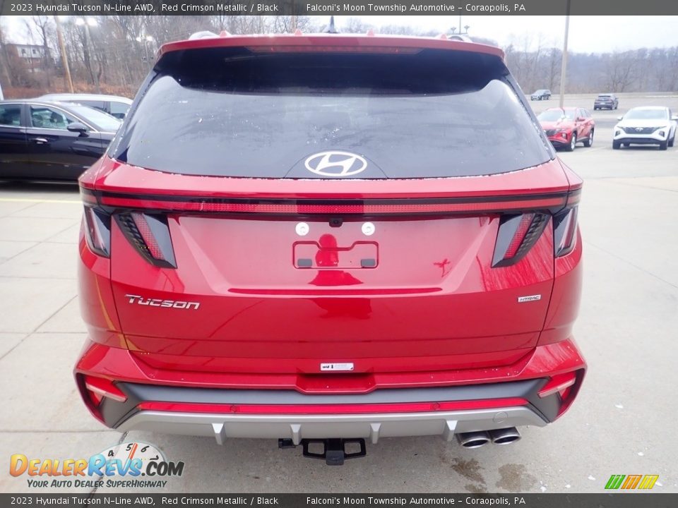2023 Hyundai Tucson N-Line AWD Red Crimson Metallic / Black Photo #3