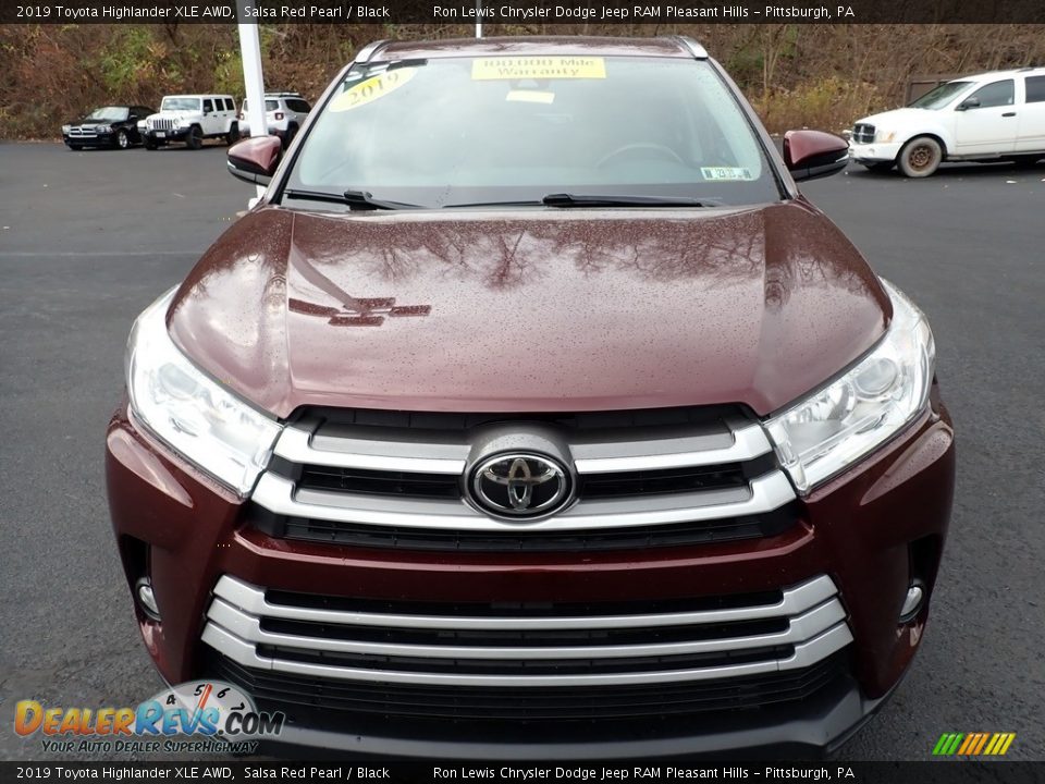 2019 Toyota Highlander XLE AWD Salsa Red Pearl / Black Photo #9