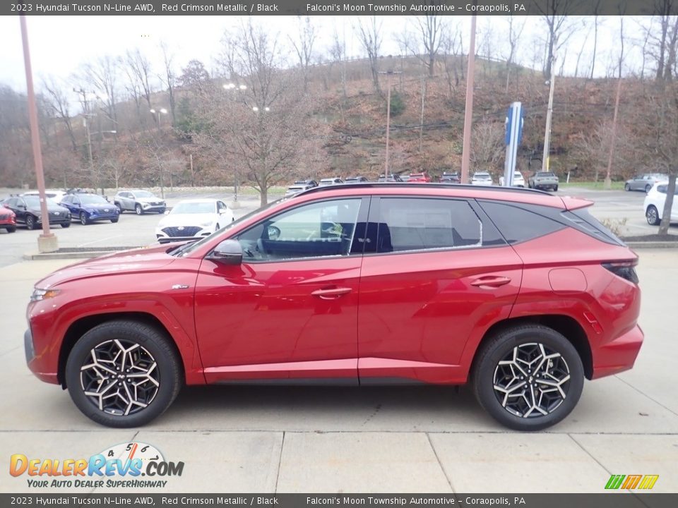 Red Crimson Metallic 2023 Hyundai Tucson N-Line AWD Photo #6