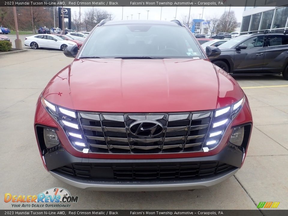 2023 Hyundai Tucson N-Line AWD Red Crimson Metallic / Black Photo #8