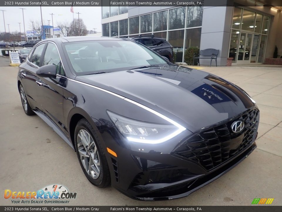 2023 Hyundai Sonata SEL Carbon Blue / Medium Gray Photo #8