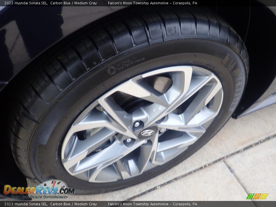 2023 Hyundai Sonata SEL Carbon Blue / Medium Gray Photo #9