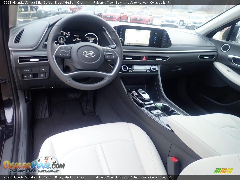 Medium Gray Interior - 2023 Hyundai Sonata SEL Photo #12