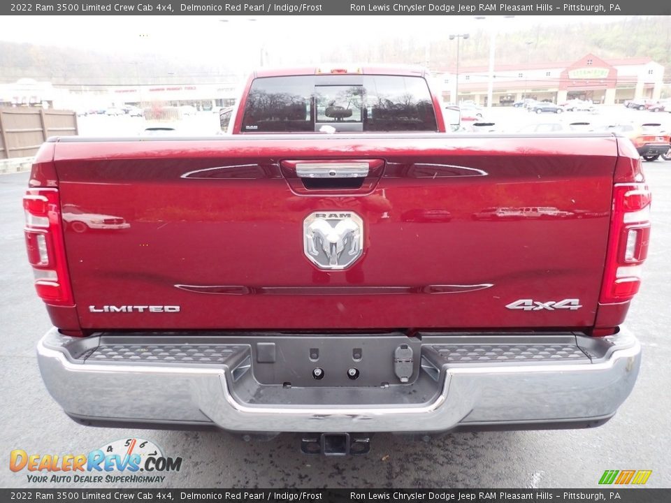 2022 Ram 3500 Limited Crew Cab 4x4 Delmonico Red Pearl / Indigo/Frost Photo #4