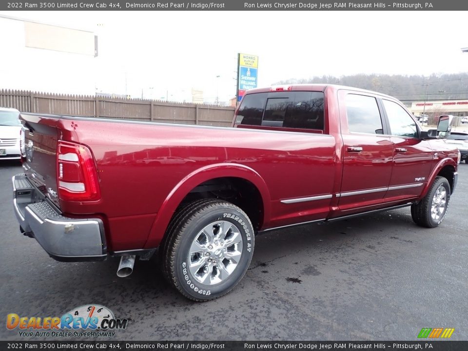 2022 Ram 3500 Limited Crew Cab 4x4 Delmonico Red Pearl / Indigo/Frost Photo #6