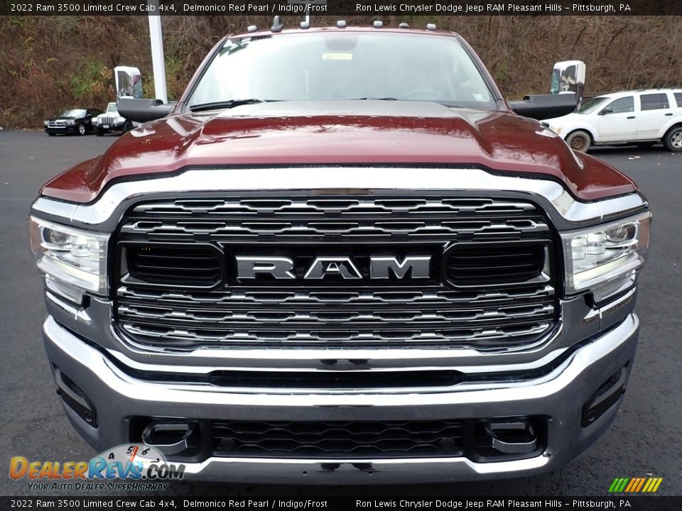 2022 Ram 3500 Limited Crew Cab 4x4 Delmonico Red Pearl / Indigo/Frost Photo #9