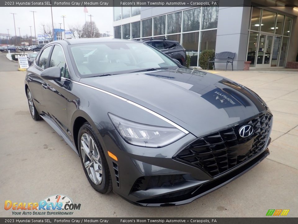 2023 Hyundai Sonata SEL Portofino Gray / Medium Gray Photo #8