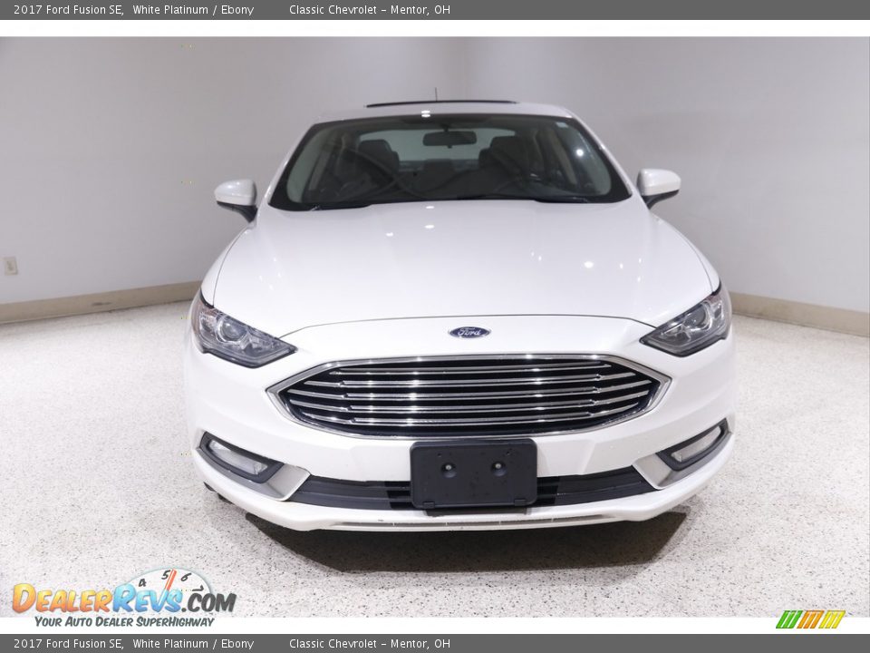 2017 Ford Fusion SE White Platinum / Ebony Photo #2