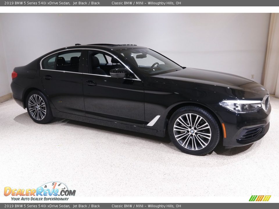 2019 BMW 5 Series 540i xDrive Sedan Jet Black / Black Photo #1