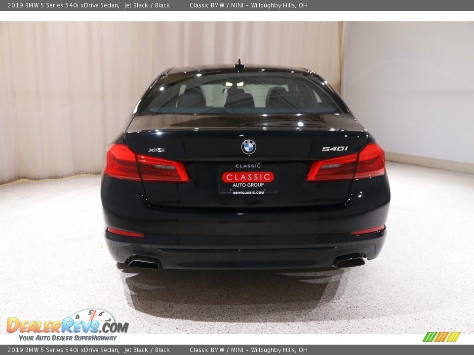 2019 BMW 5 Series 540i xDrive Sedan Jet Black / Black Photo #22