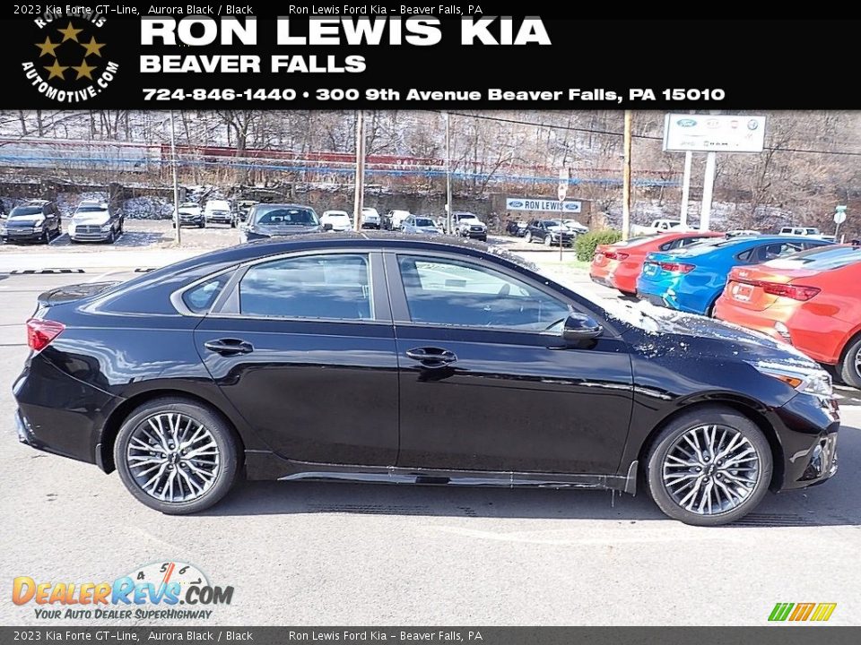 2023 Kia Forte GT-Line Aurora Black / Black Photo #1