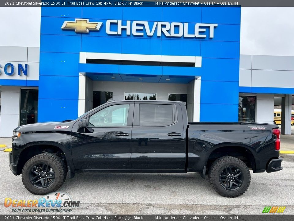 Black 2021 Chevrolet Silverado 1500 LT Trail Boss Crew Cab 4x4 Photo #1