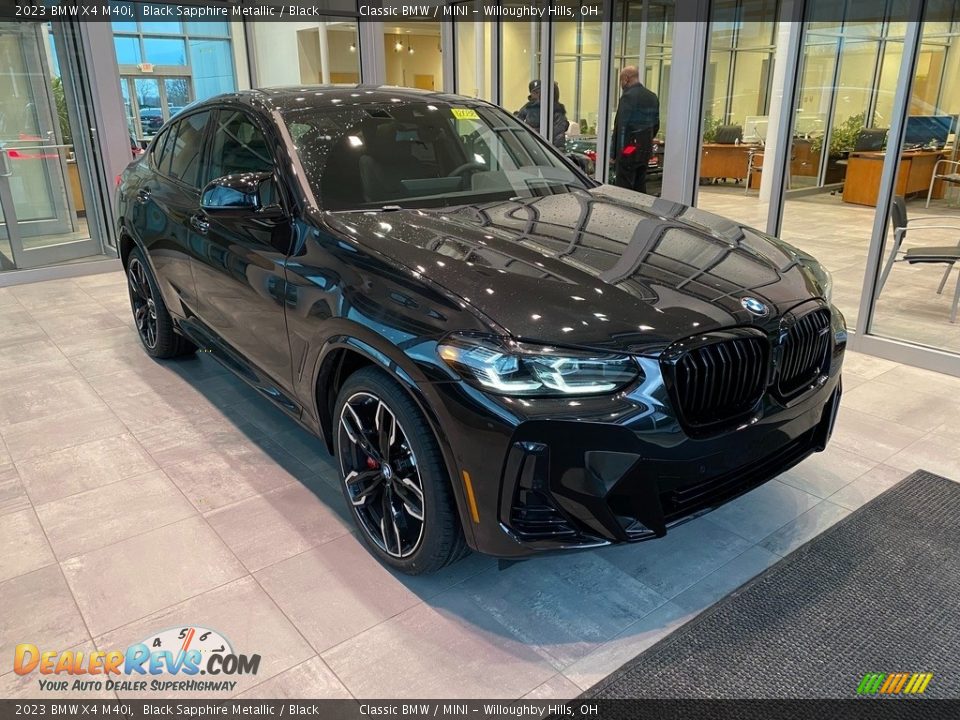 2023 BMW X4 M40i Black Sapphire Metallic / Black Photo #1