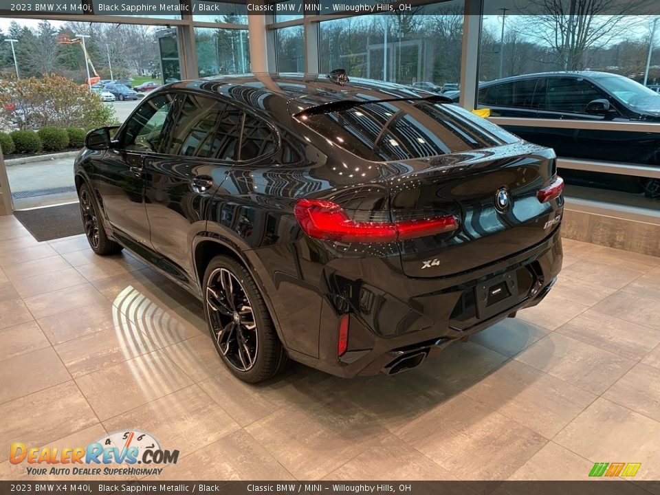 2023 BMW X4 M40i Black Sapphire Metallic / Black Photo #2