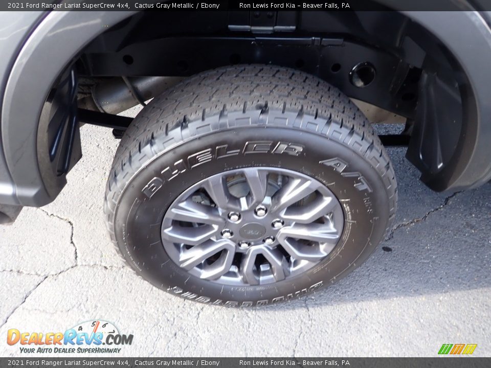 2021 Ford Ranger Lariat SuperCrew 4x4 Cactus Gray Metallic / Ebony Photo #9
