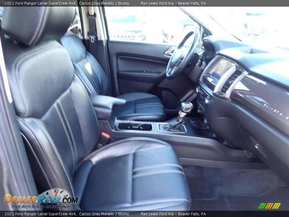 2021 Ford Ranger Lariat SuperCrew 4x4 Cactus Gray Metallic / Ebony Photo #12