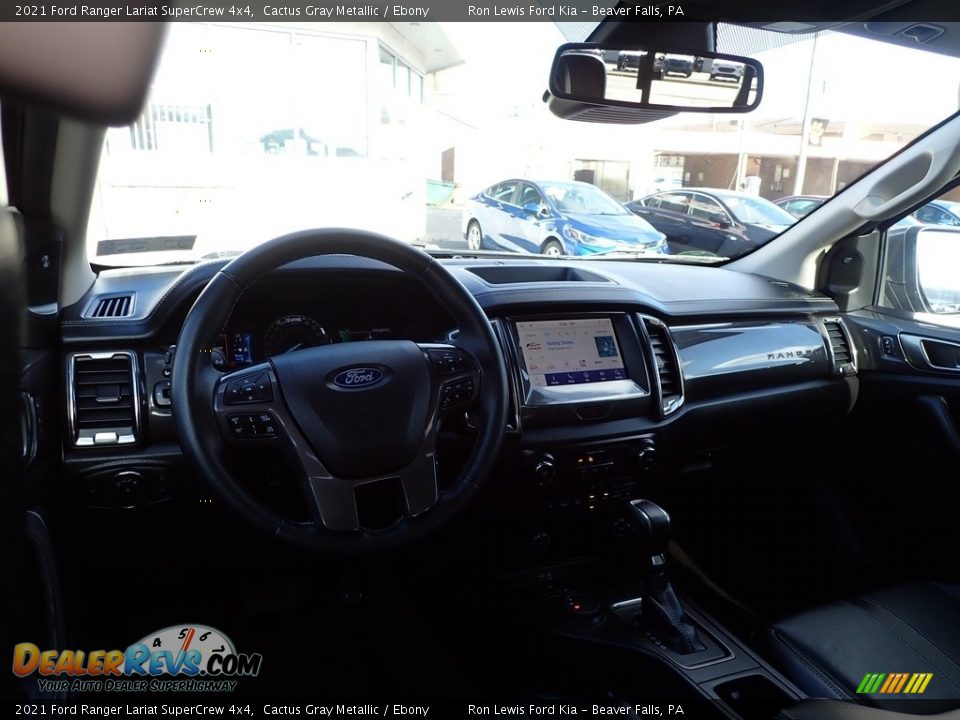 2021 Ford Ranger Lariat SuperCrew 4x4 Cactus Gray Metallic / Ebony Photo #14